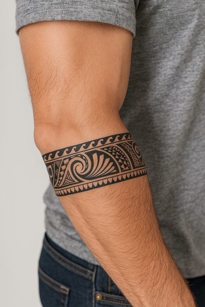The Tribal Wave Tattoo