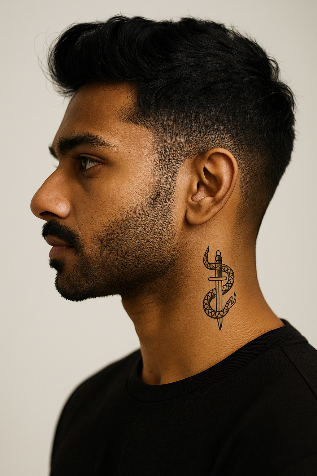 Snake and Dagger Tattoo