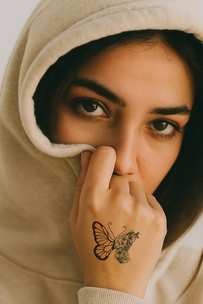 Floral Flight Tattoo