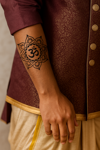 Sacred Om Mandala Tattoo