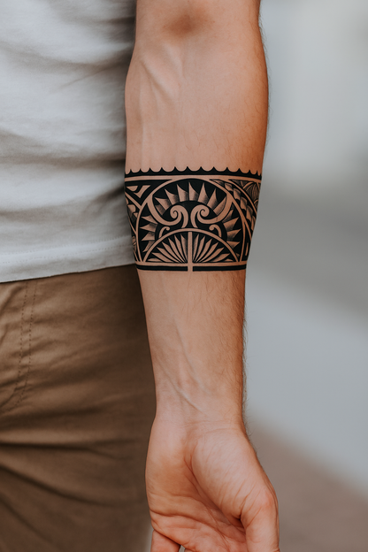 The Tribal Sun Tattoo