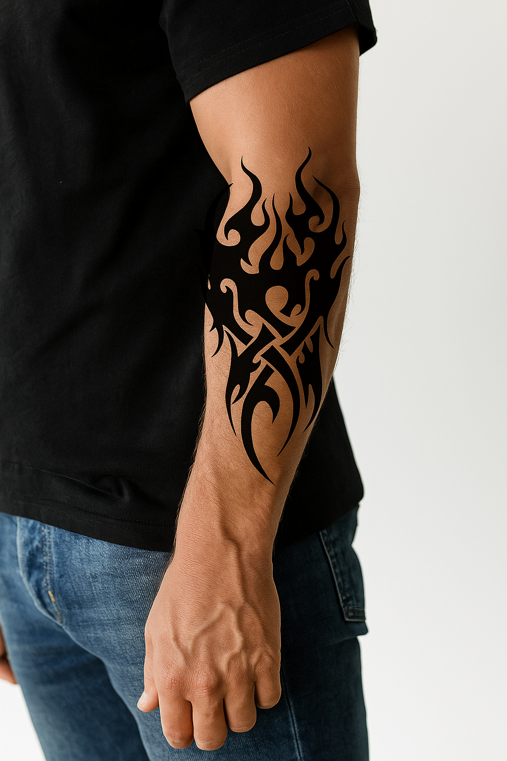 Tribal Flame Tattoo