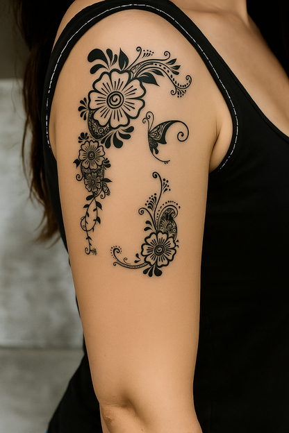 Floral Vine Tattoo