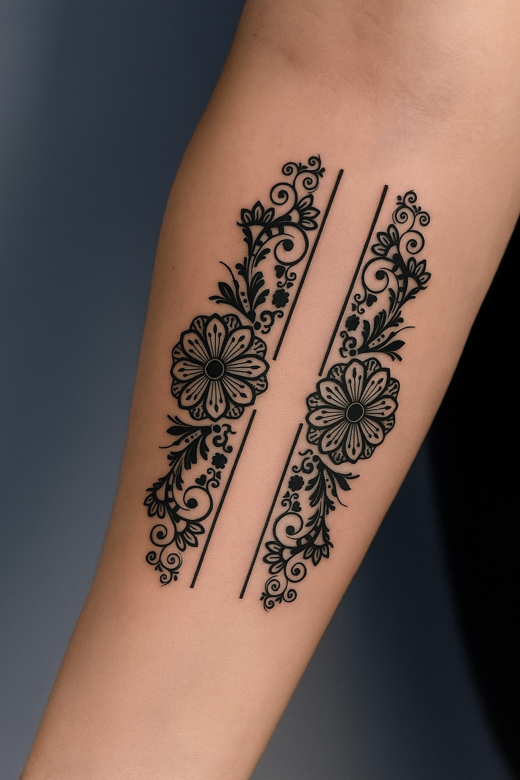Floral Vine Tattoo