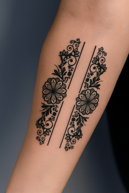 Floral Vine Tattoo