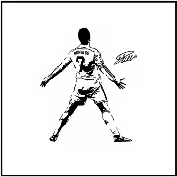 Ronaldo's Victory Stance Tattoo