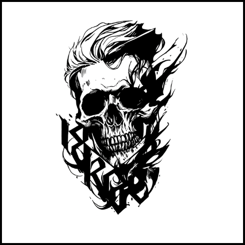 Flaming Skull Tattoo