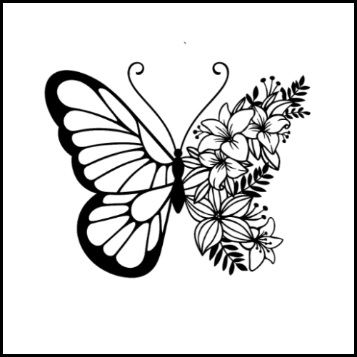 Floral Flight Tattoo