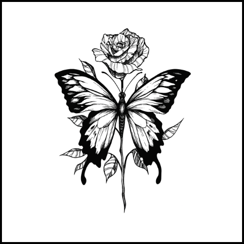 The Rose and Butterfly Tattoo