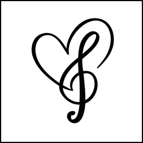 Melodic Heart Tattoo