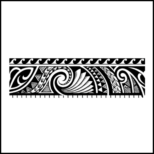 The Tribal Wave Tattoo